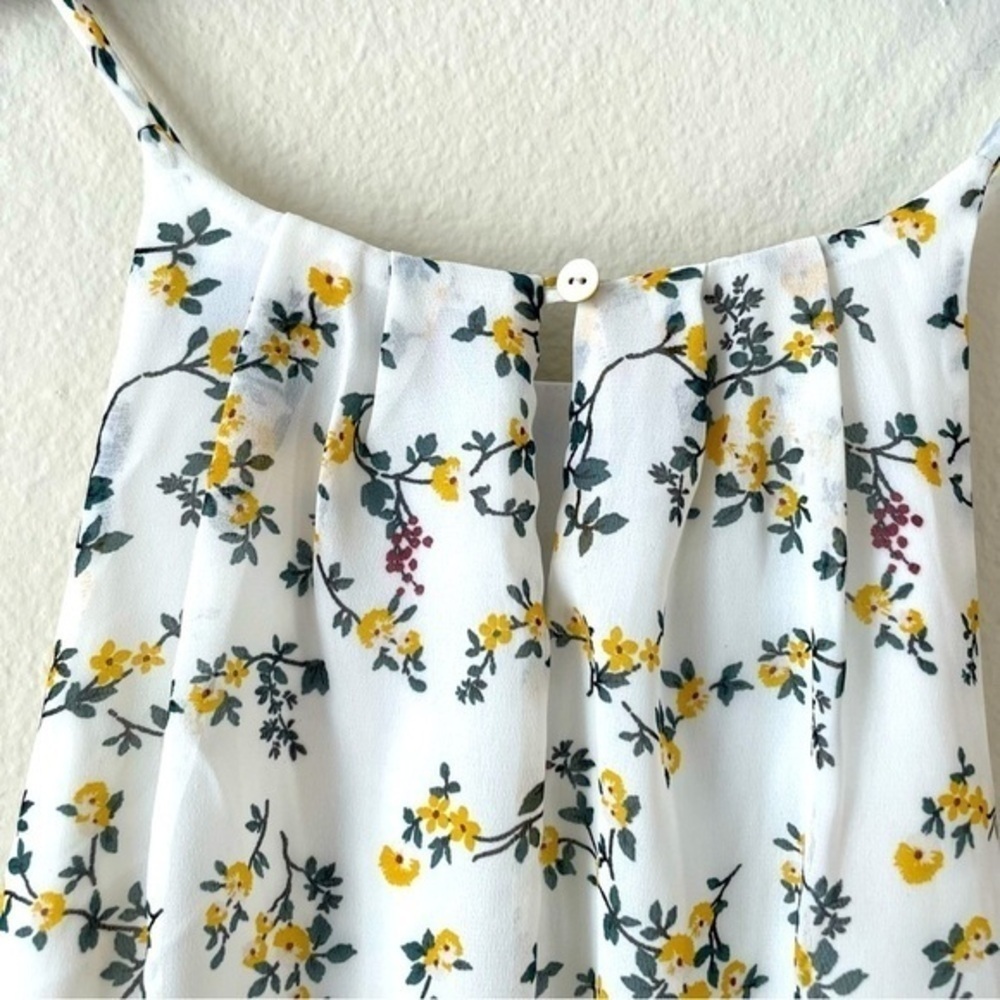 NWOT Blue Rain Floral Sun Dress - Size M - Picture 3 of 4